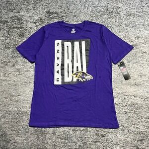 Baltimore Ravens T Shirt Youth Boys XL Purple NFL Graphic Logo Short Sleeve